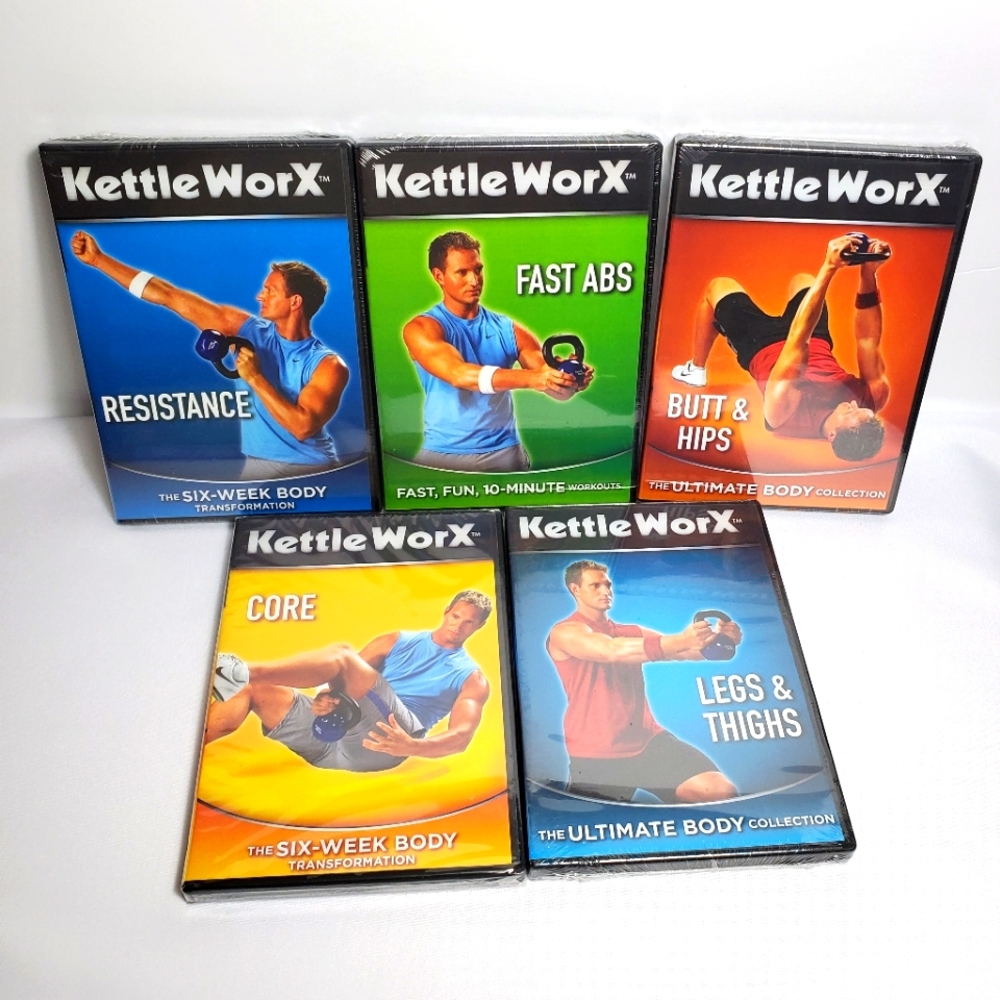 Kettle WorX DVD Set of 5 The 6 Week Body Transformation Ultimate Body Collection